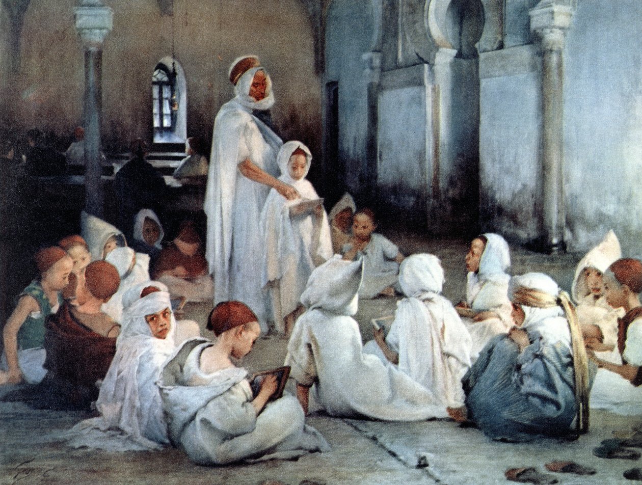 Arabská škola v Tlemcenu od Henri Jules Jean Geoffroy