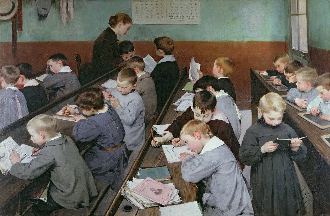Dětská třída, 1889 od Henri Jules Jean Geoffroy