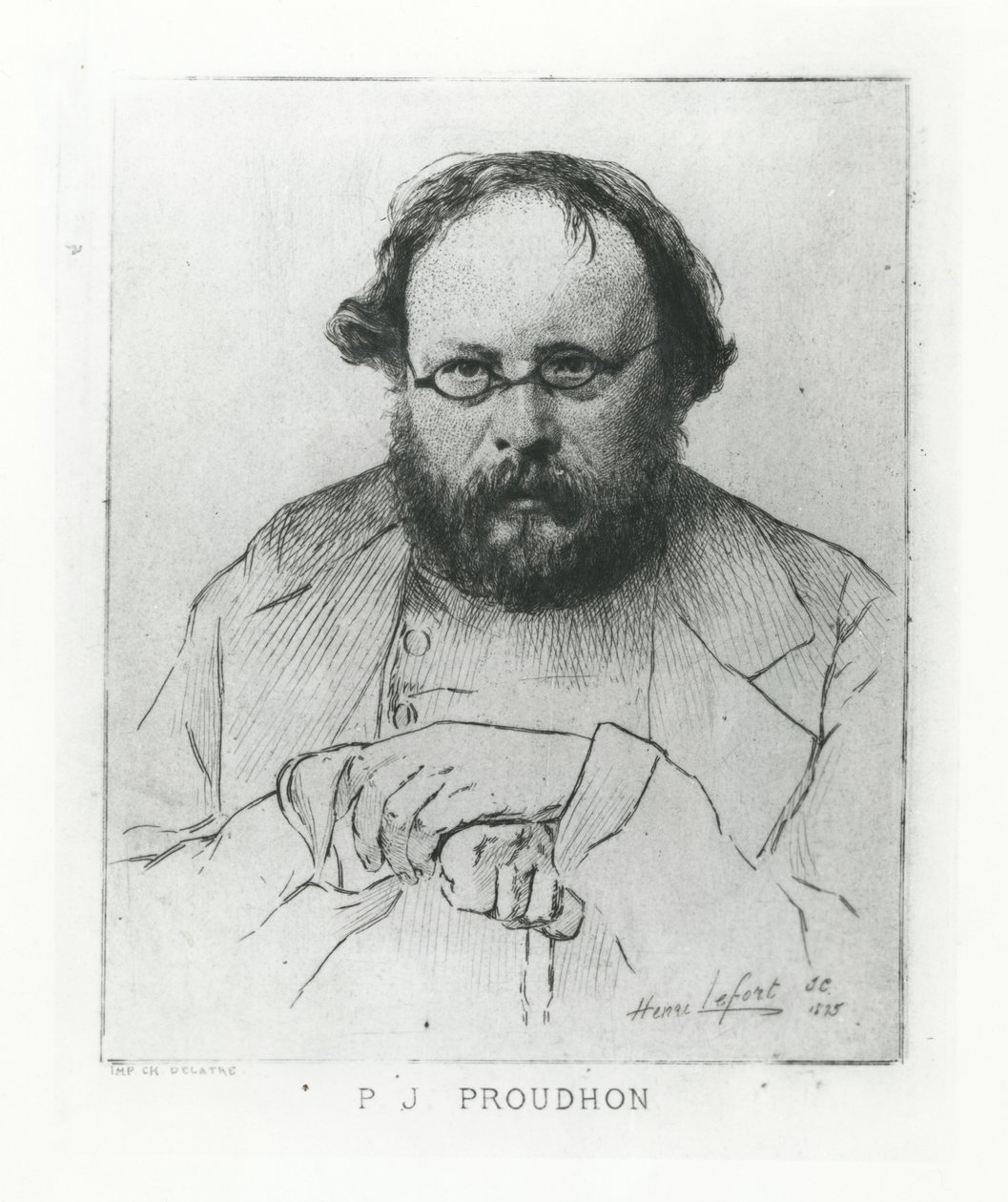 Pierre-Joseph Proudhon, 1895 od Henri Lefort