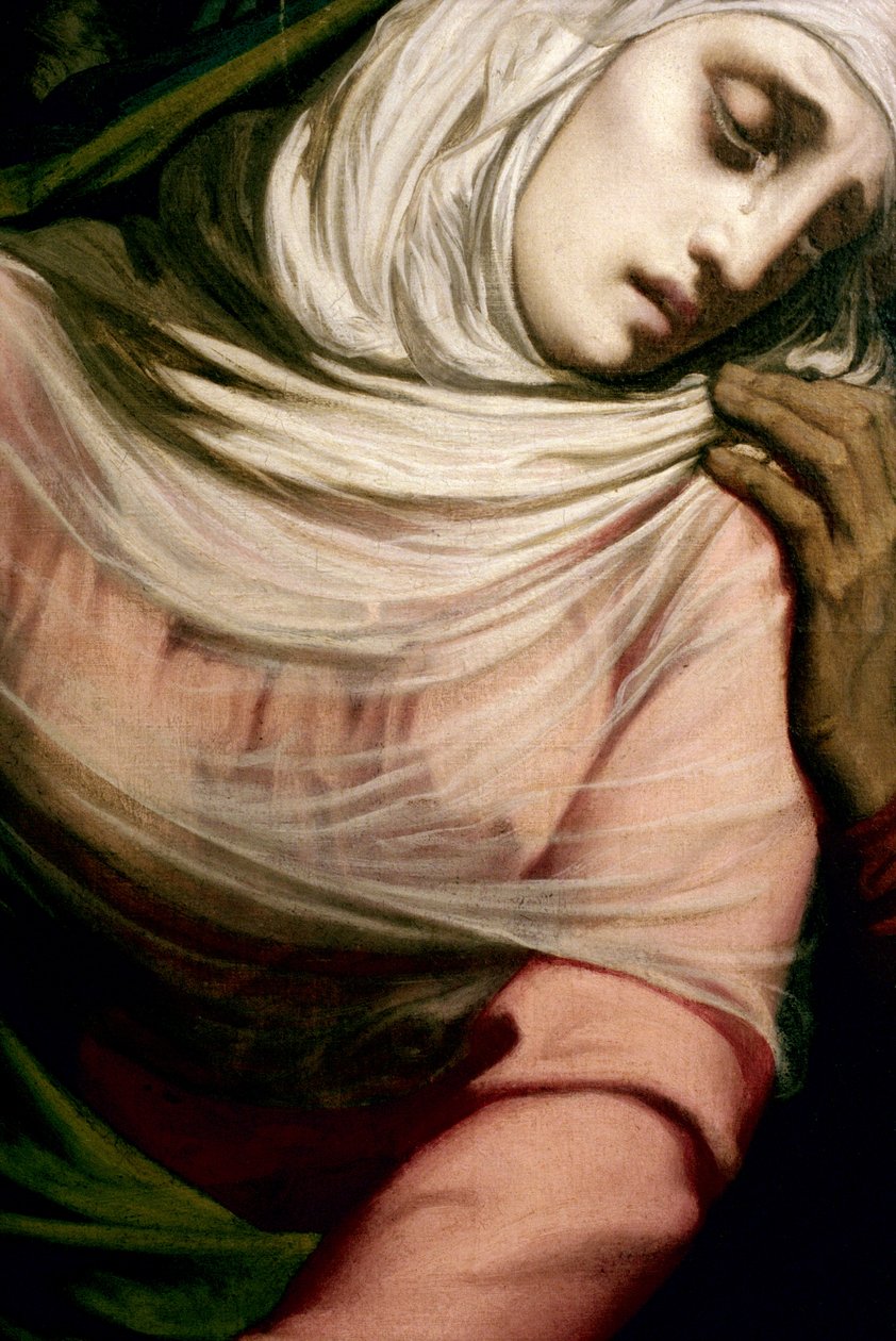 Panna Maria u paty kříže, 1847 (detail) (viz také 252682 a 252683) od Henri Lehmann