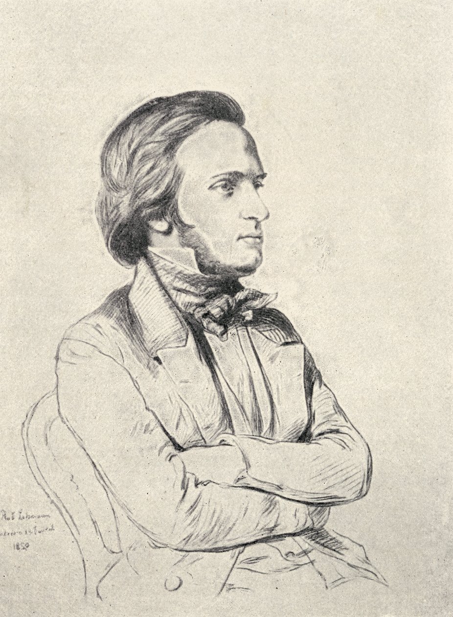 Wilhelm Richard Wagner v roce 1850 od Henri Lehmann