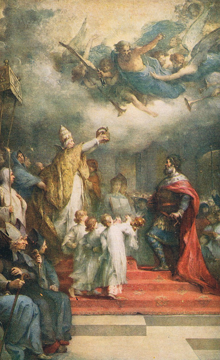 Korunovace Karla Velikého od Henri Leopold Levy