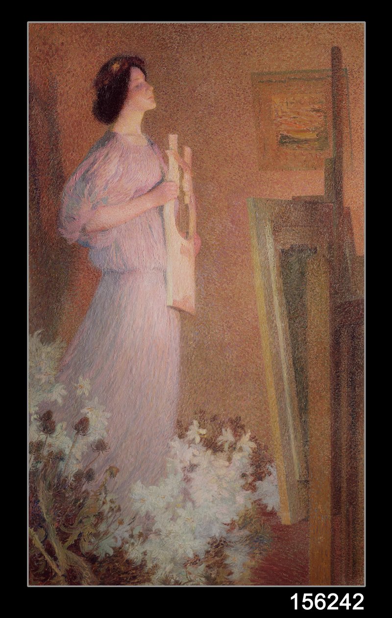 Malířova múza, kolem roku 1900 od Henri Martin