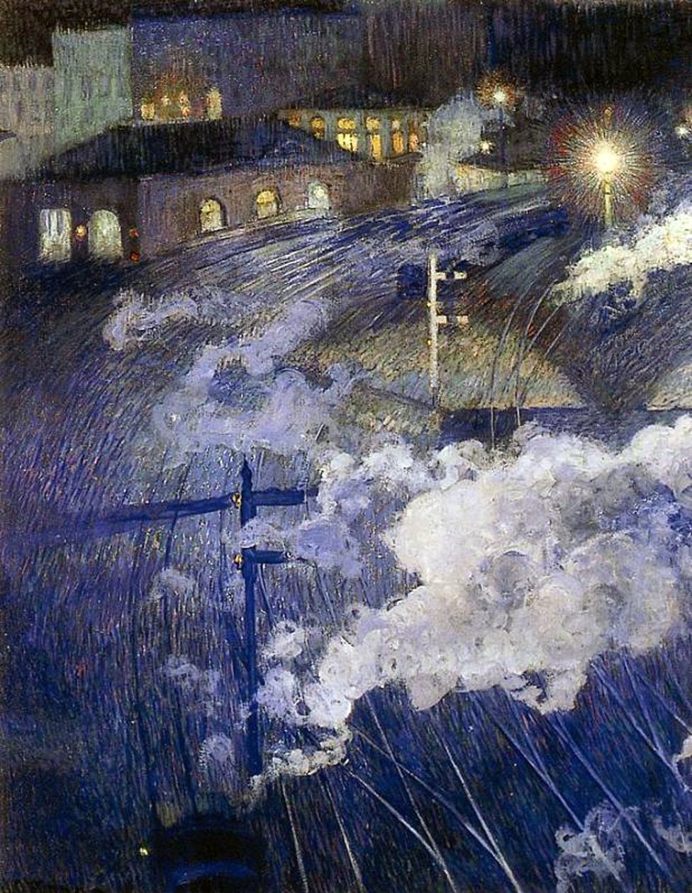Brusel, lucemburské nádraží od Henri Ottmann