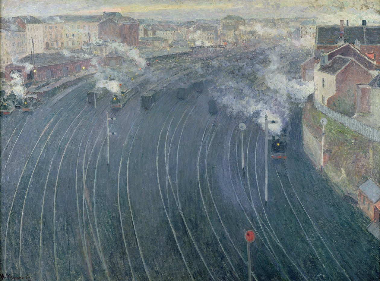 Lucemburské nádraží, Brusel, 1903 od Henri Ottmann