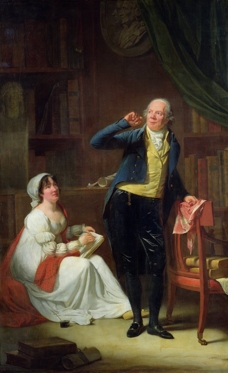 Jacques Delille (1738-1813) a jeho manželka, 1802 od Henri Pierre Danloux