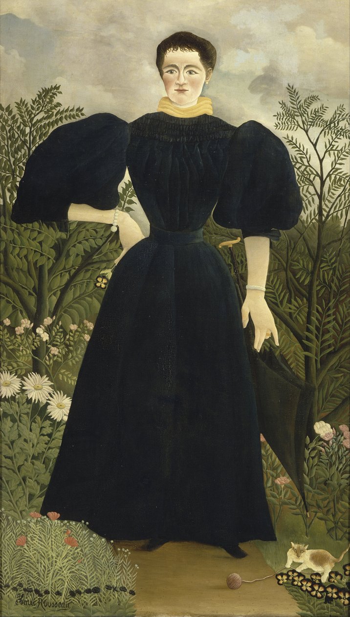 Portrét Madame M; od Henri Rousseau