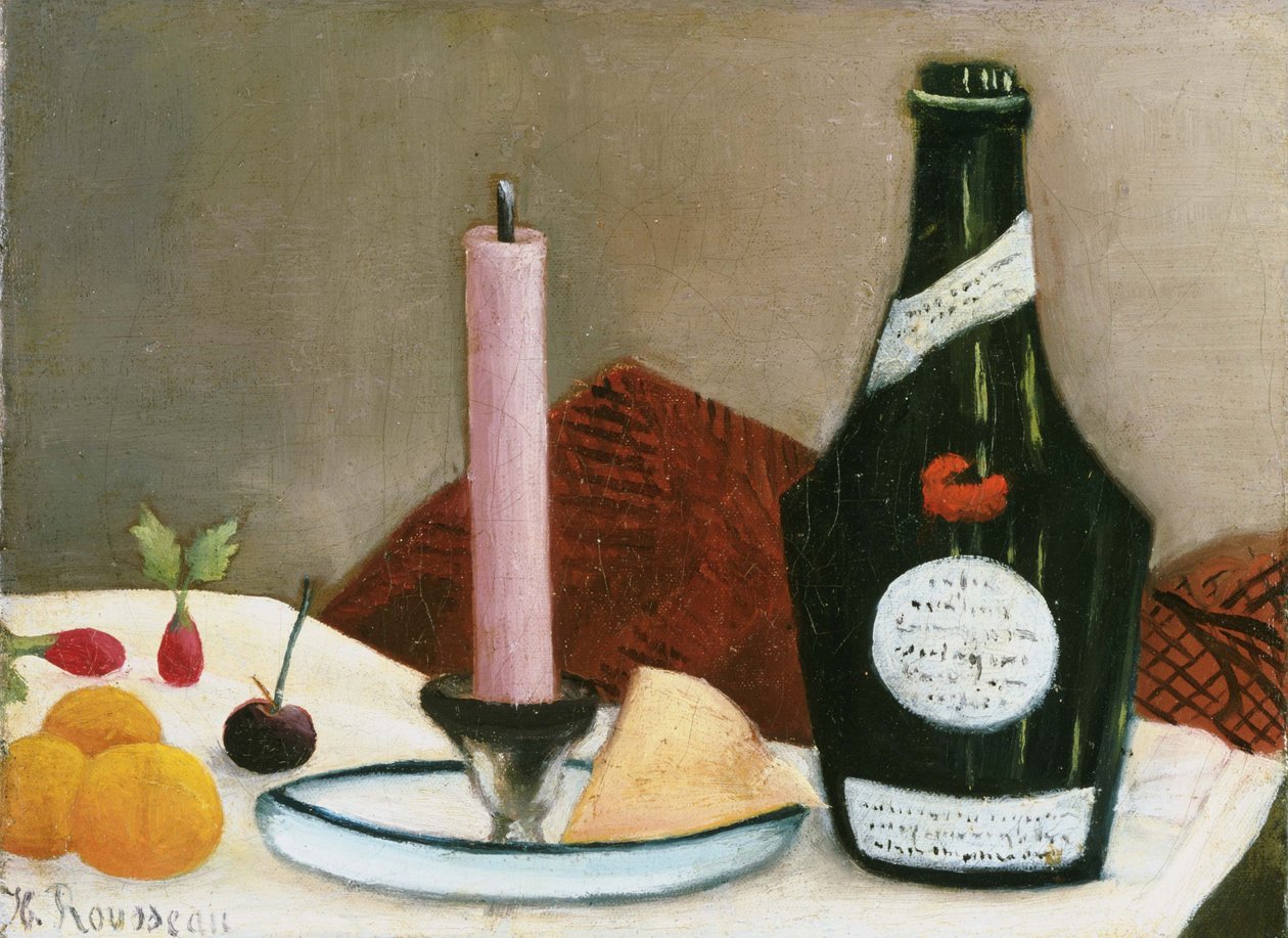 Růžová svíčka od Henri Rousseau