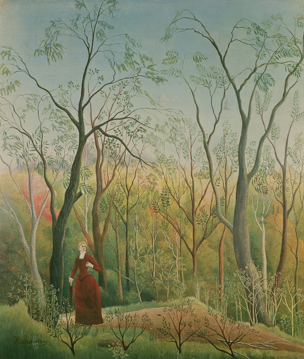 Procházka v lese, 1886-90 od Henri Rousseau