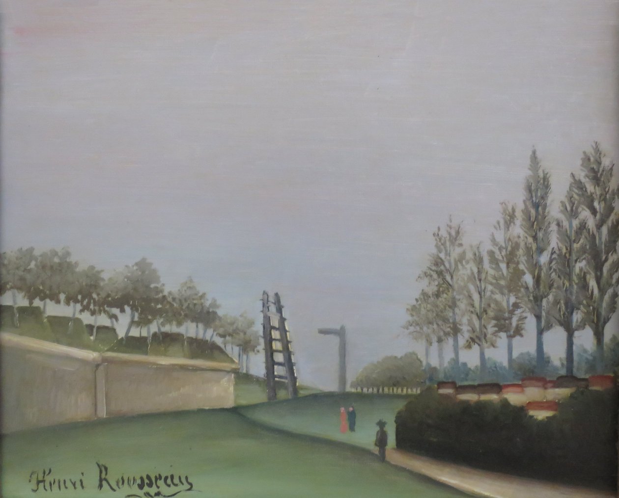 Pohled na opevnění z Porte de Vanves od Henri Rousseau