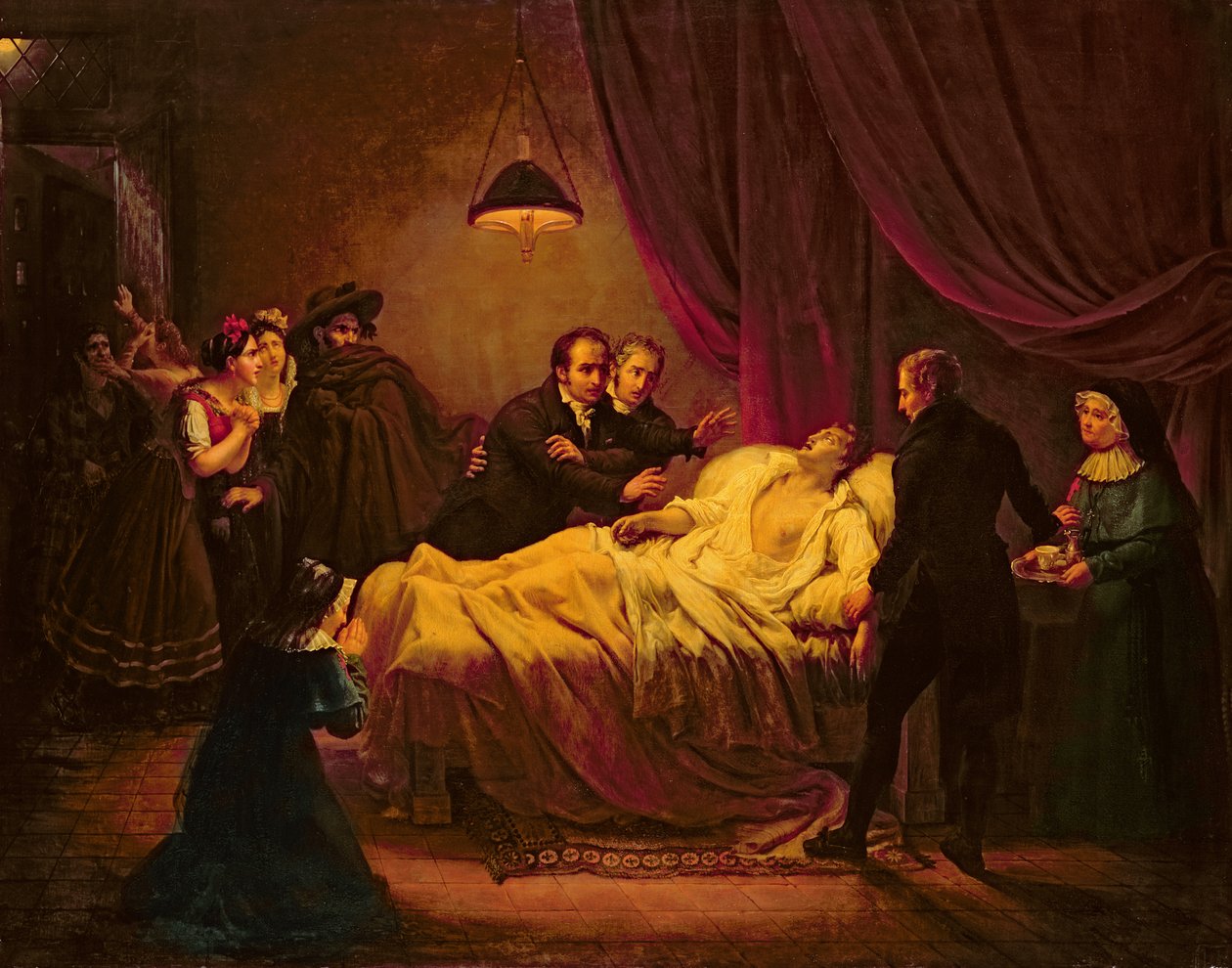 Smrt Mazeta, 1821 od Henri Serrur