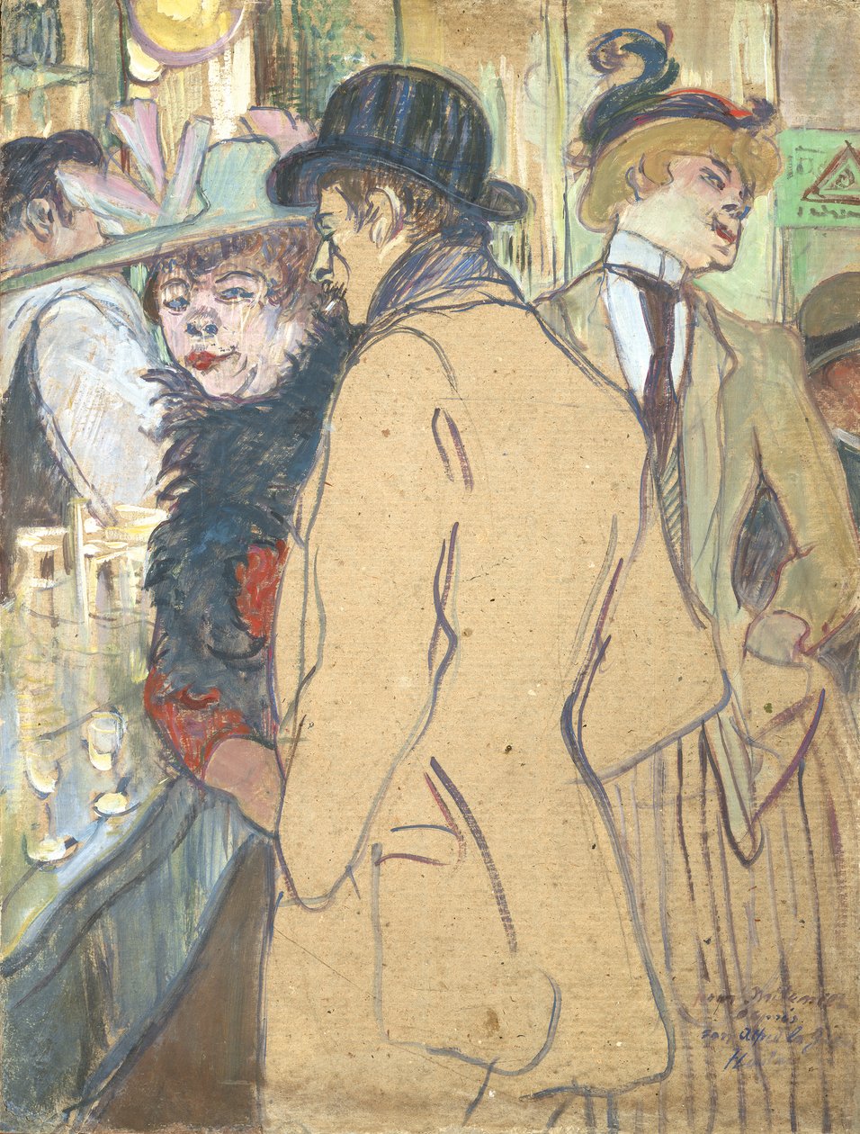 Alfred la Guigne, 1894 (olej na kartonu) od Henri de Toulouse Lautrec