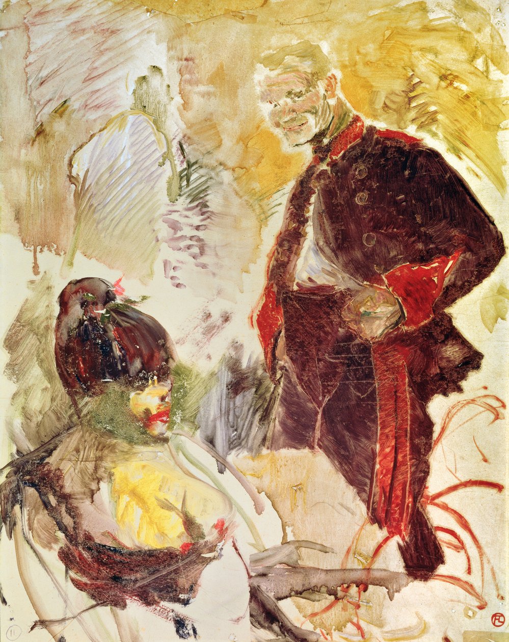 Dělostřelec a dívka, 1886 od Henri de Toulouse Lautrec