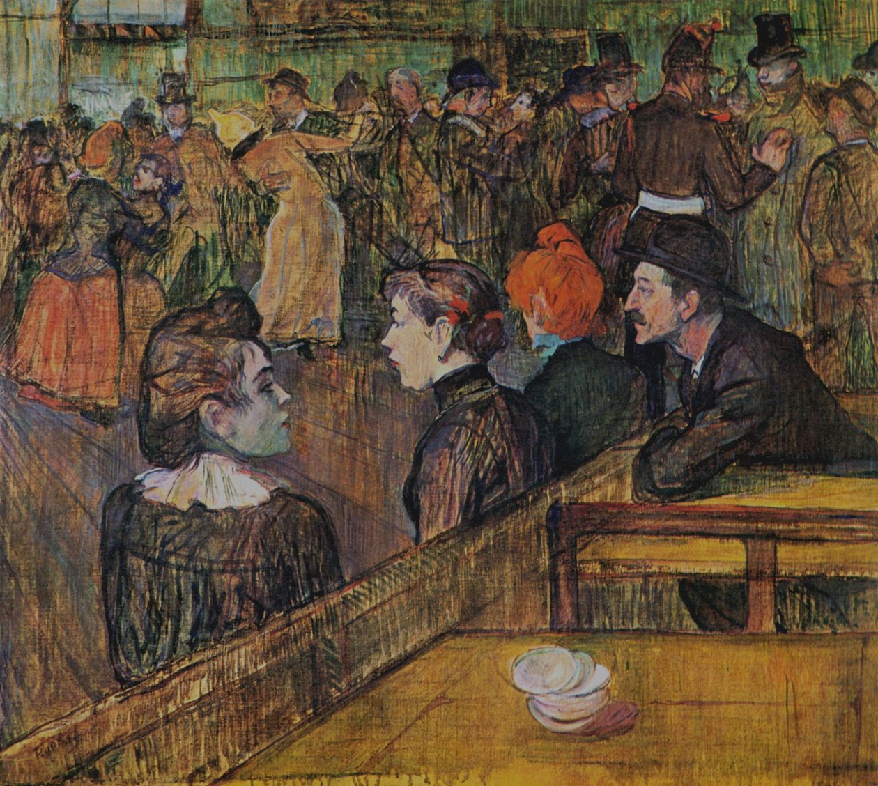 Ples v Moulin de la Galette od Henri de Toulouse Lautrec