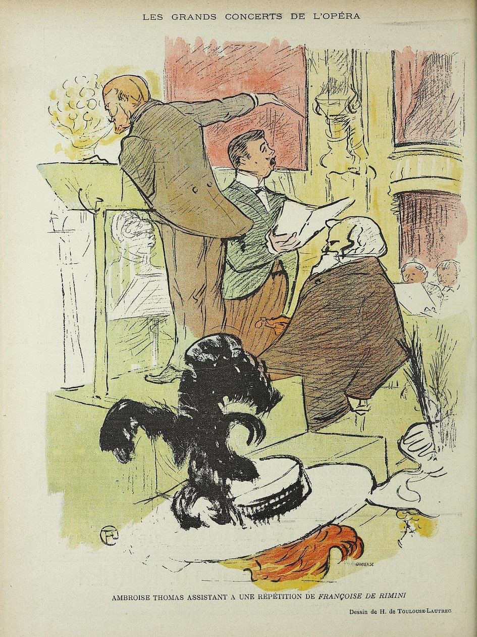 Karikatury v Le Rire od Henri de Toulouse Lautrec