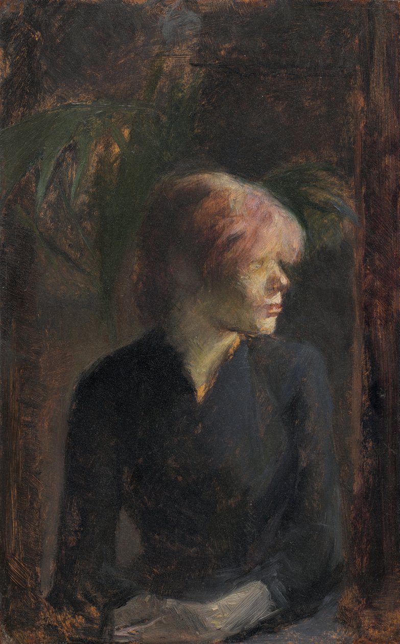 Carmen Gaudin, 1885 (olej na dřevě) od Henri de Toulouse Lautrec