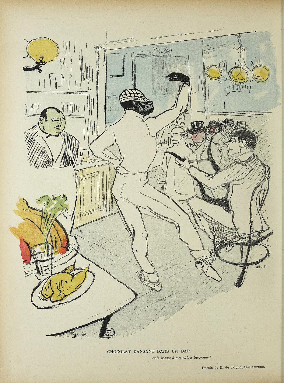 Čokoládový tanec v baru od Henri de Toulouse Lautrec