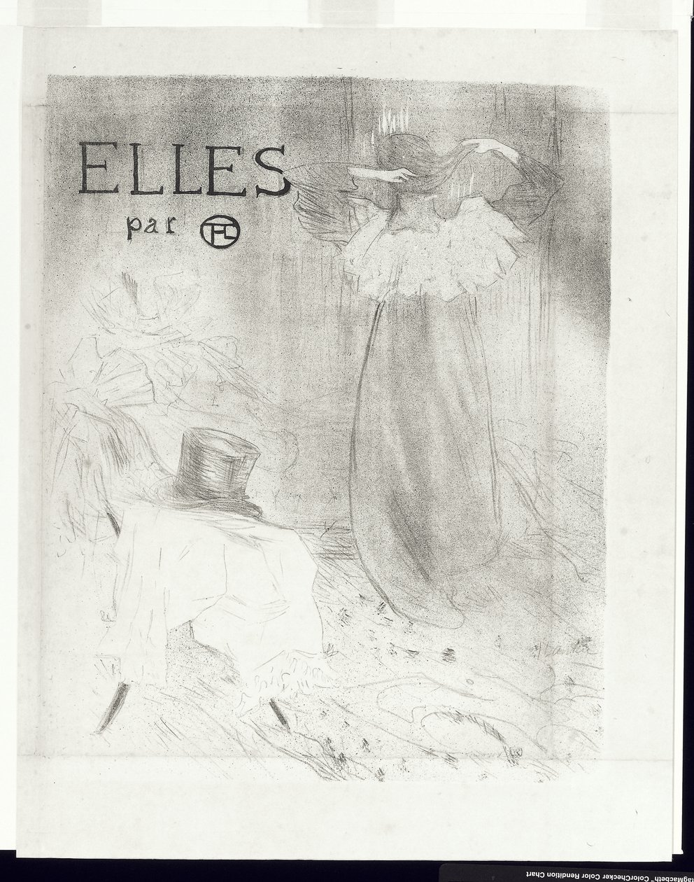 Obálka časopisu Elles, 1896 od Henri de Toulouse Lautrec
