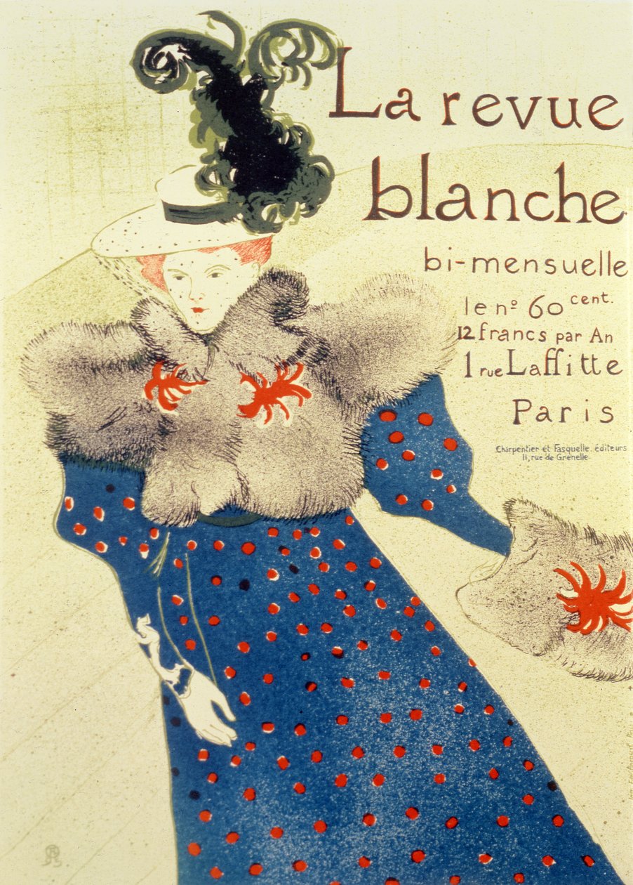 Obálka La Revue Blanche, 1895 od Henri de Toulouse Lautrec