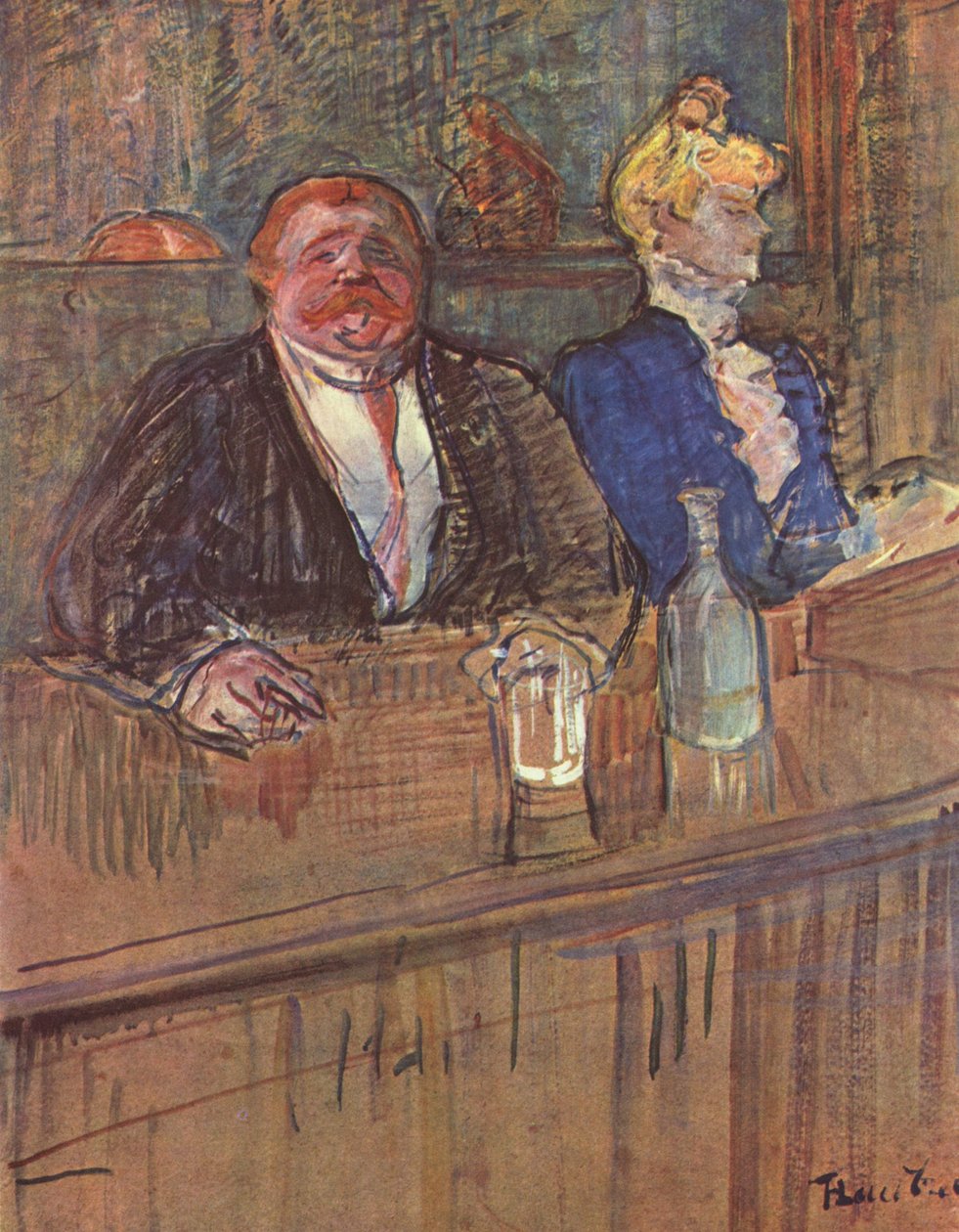 Die Bar od Henri de Toulouse Lautrec