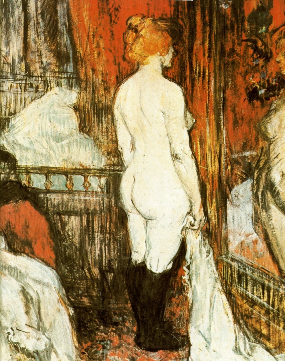 Nahá žena před zrcadlem od Henri de Toulouse Lautrec