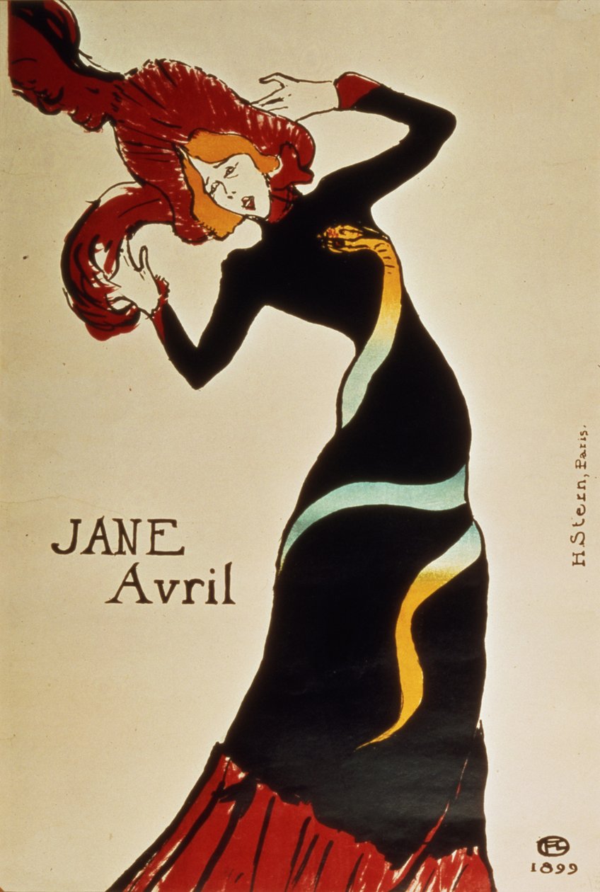 Jane Avril (1868-1943) 1899 od Henri de Toulouse Lautrec