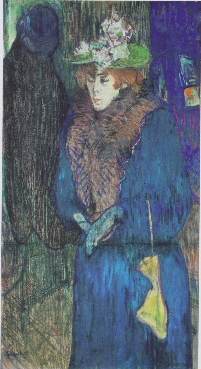 Jane Avril vstupuje do Moulin Rouge od Henri de Toulouse Lautrec