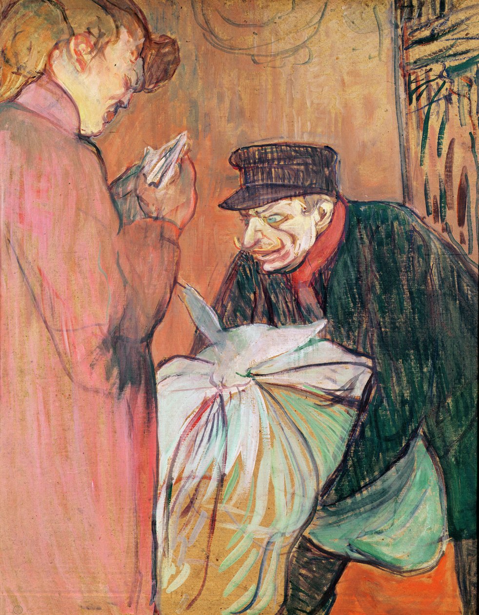 Pračka domu, 1894 (olej na kartě) od Henri de Toulouse Lautrec