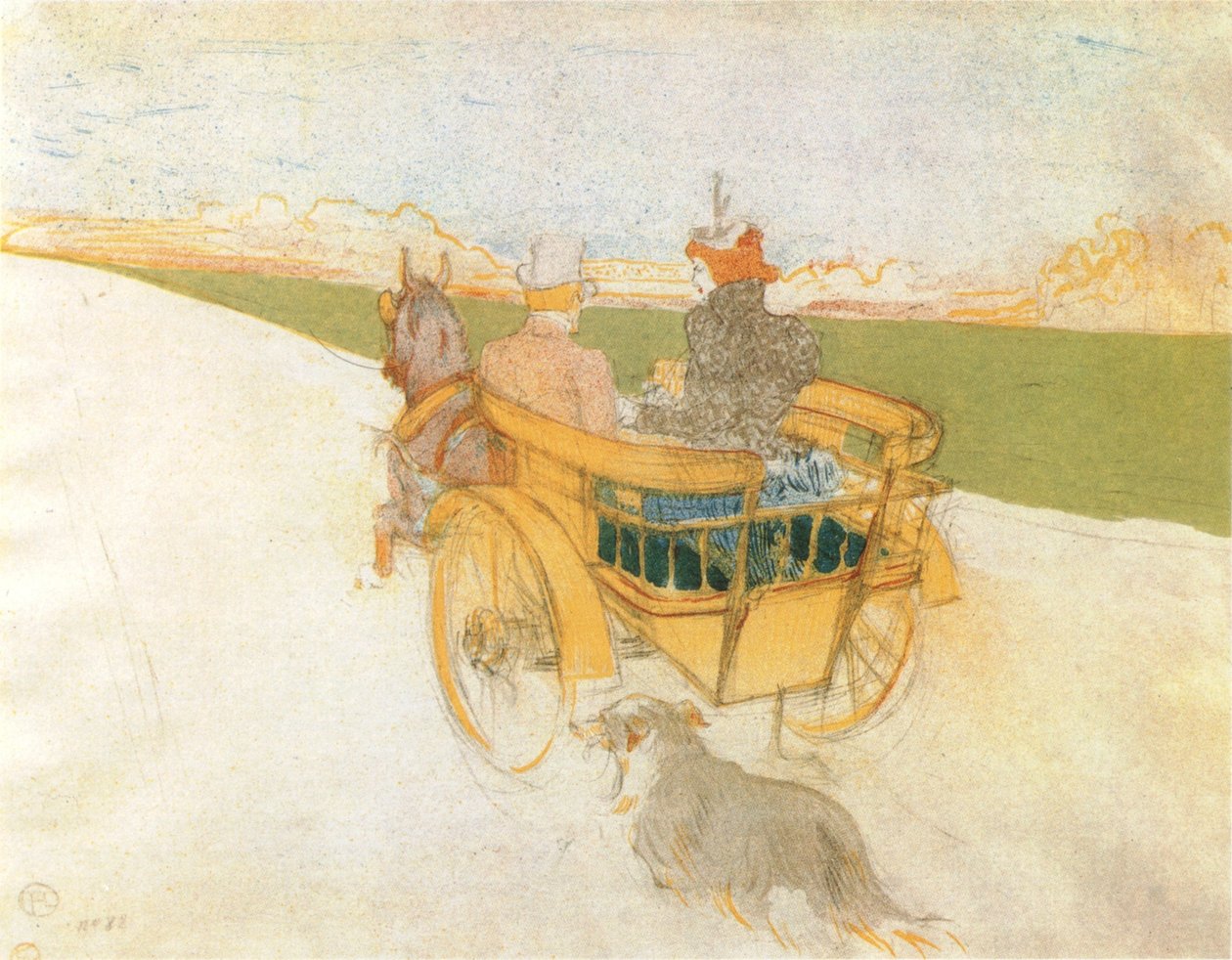 Venkovský východ od Henri de Toulouse Lautrec