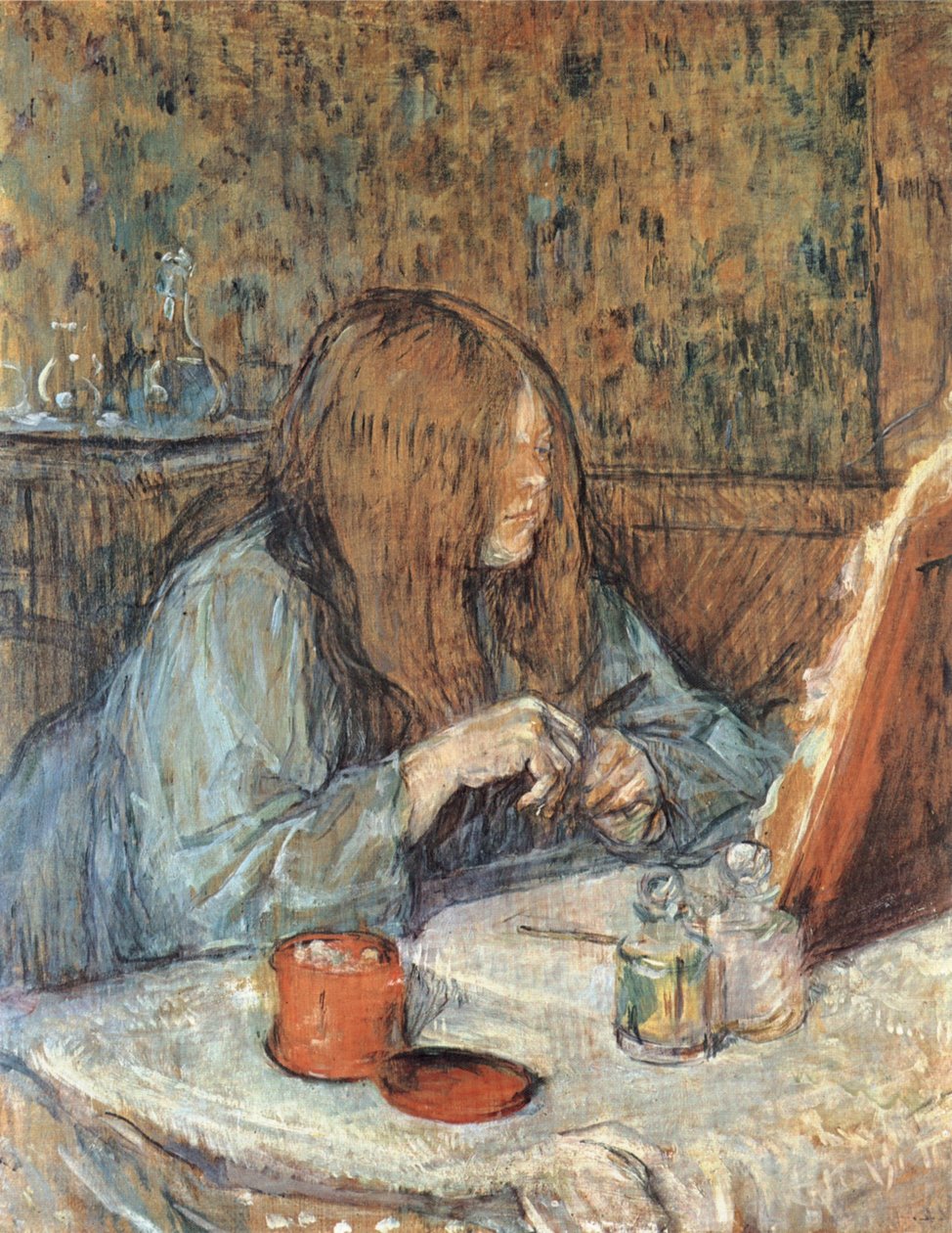 Madame Poupoule bei der Toilette od Henri de Toulouse Lautrec