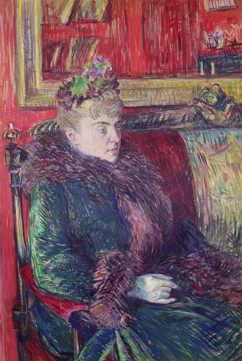 Madame de Gortzikoff, 1893 od Henri de Toulouse Lautrec
