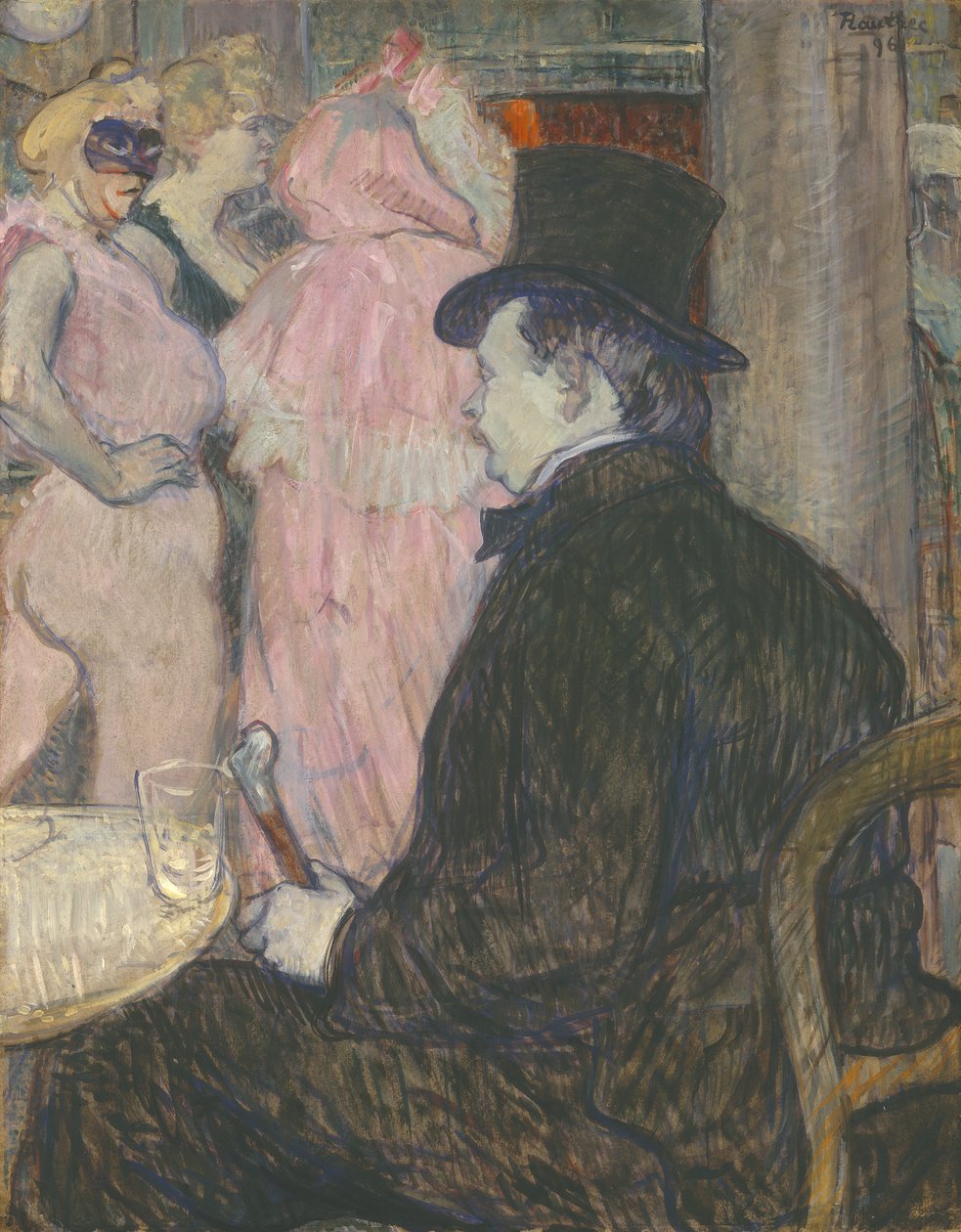 Maxime Dethomas, 1896 (olej na kartonu) od Henri de Toulouse Lautrec