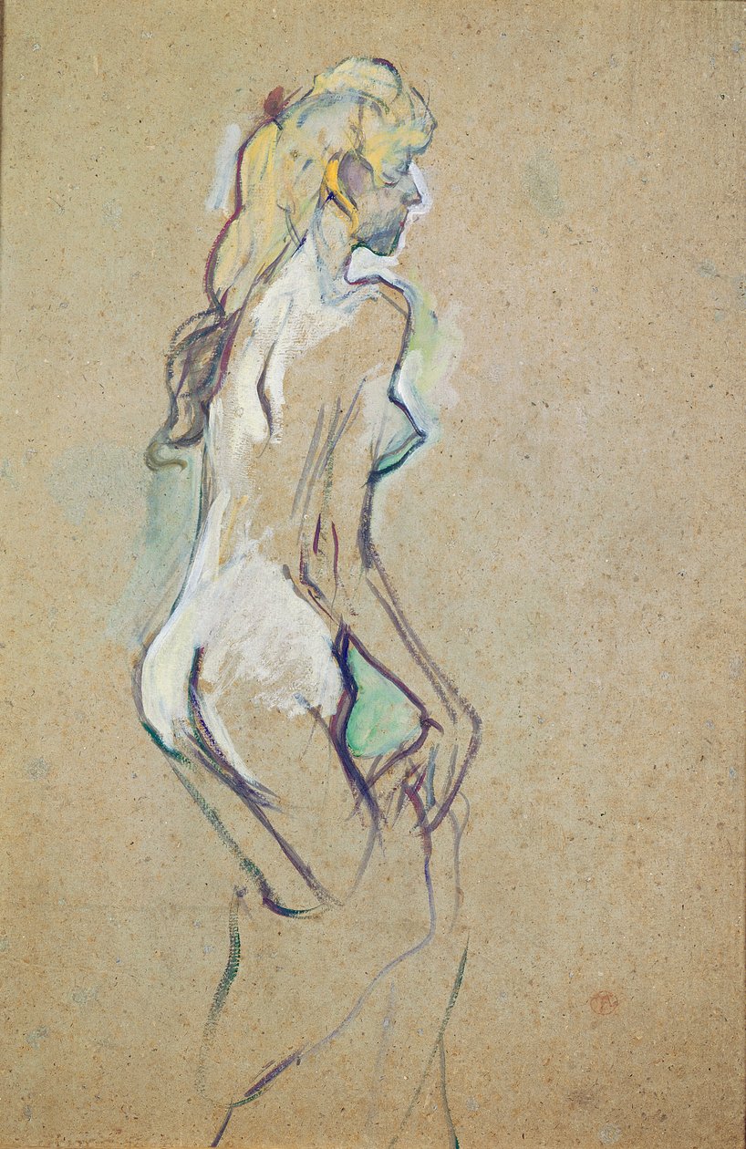 Nahá mladá dívka od Henri de Toulouse Lautrec