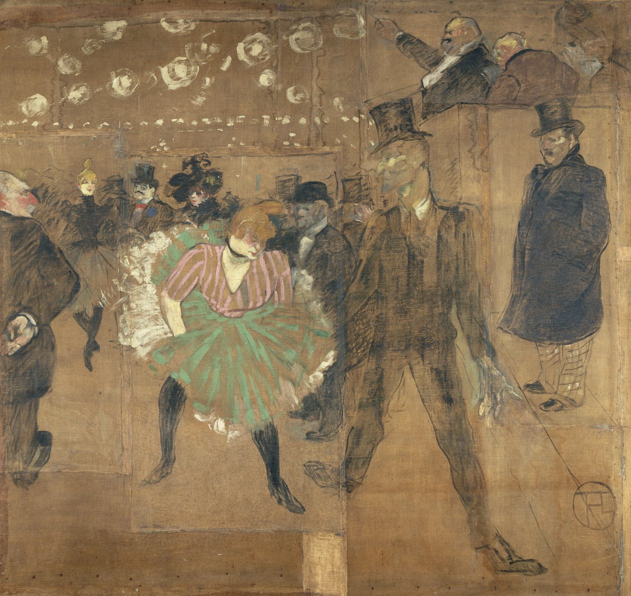 Panely pro Goulue baraque na Foire du Trône v Paříži od Henri de Toulouse Lautrec