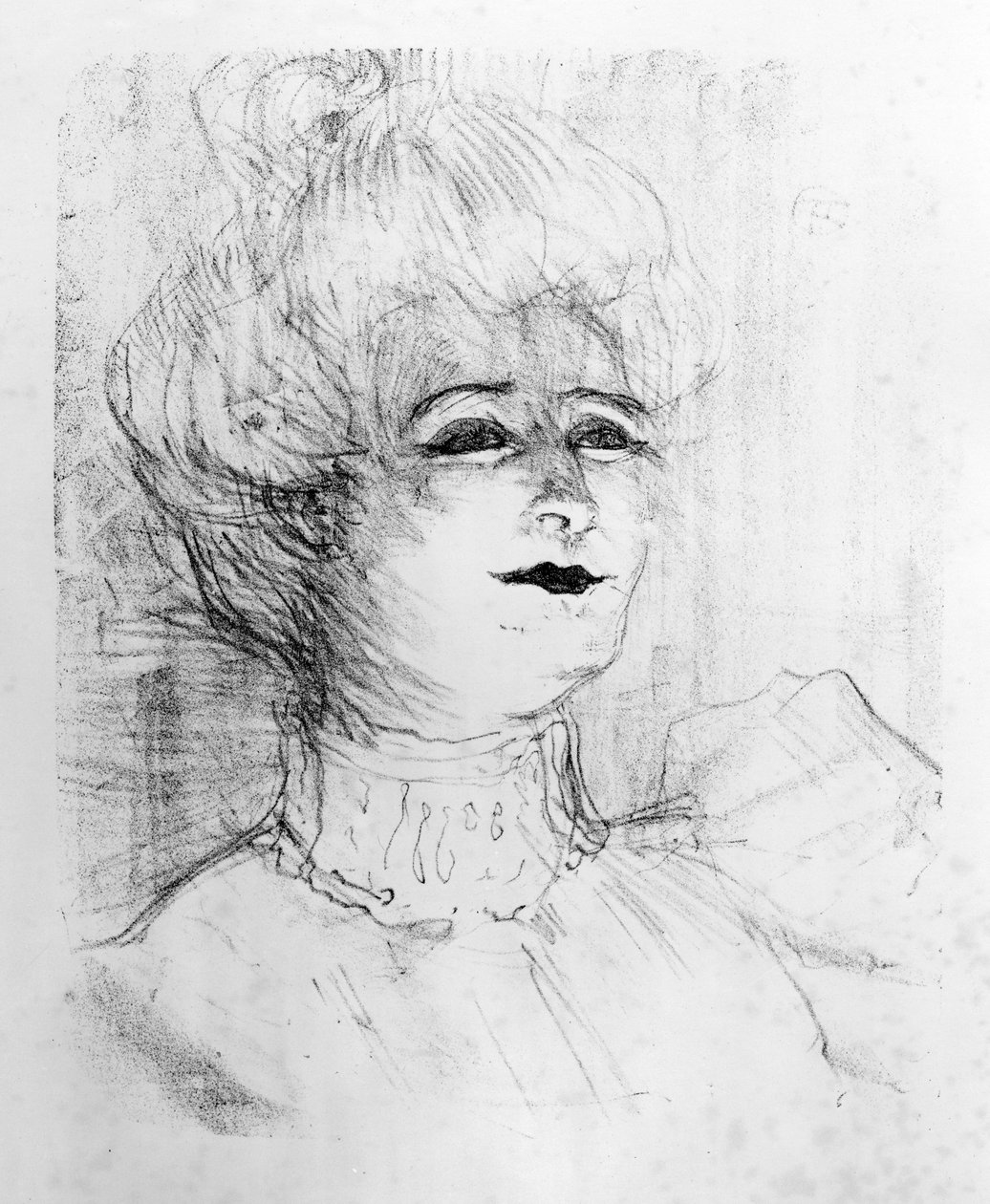 Portrét Marie-Louise Marsy na jevišti, 1898 od Henri de Toulouse Lautrec