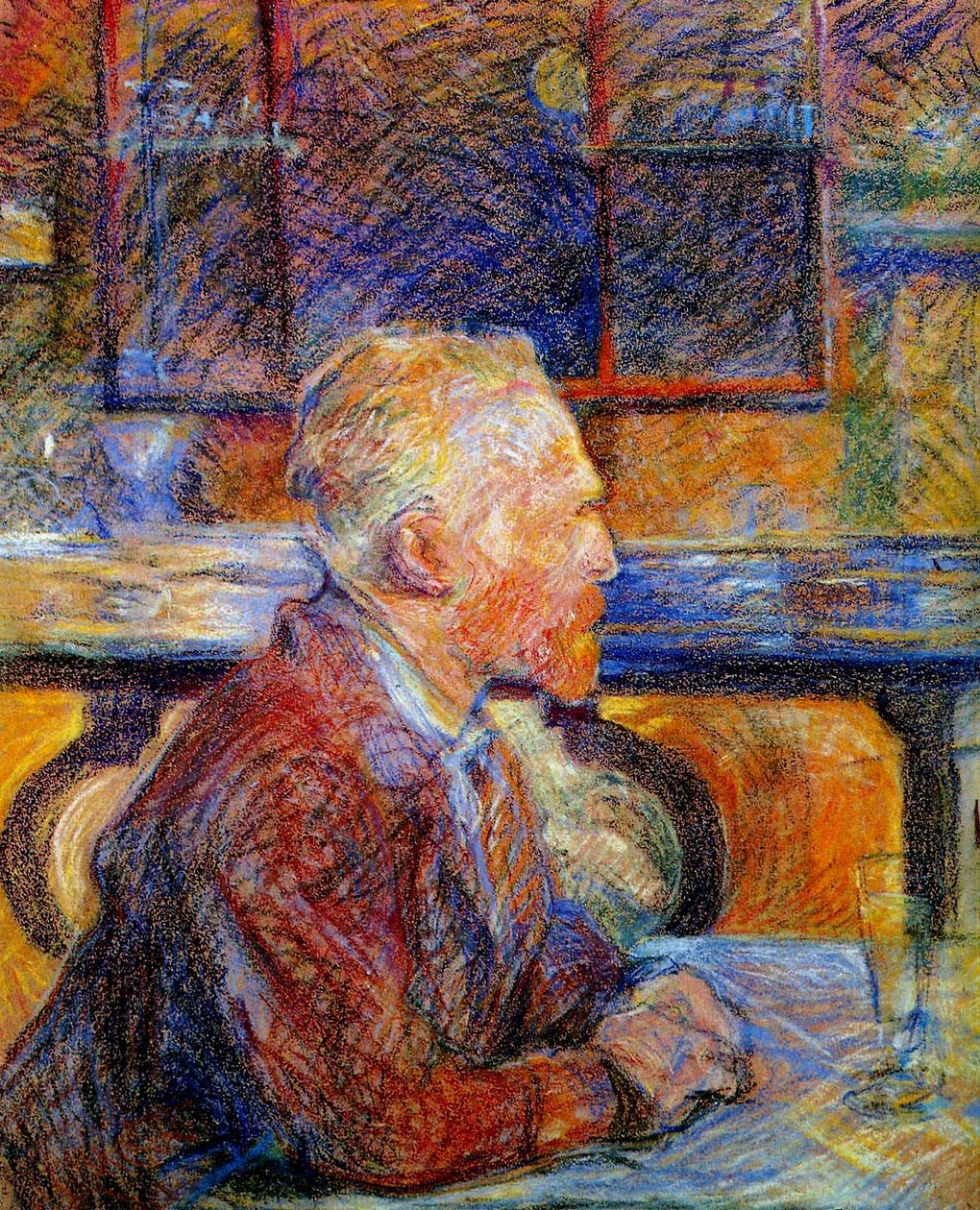 Portrét Vincenta van Gogha od Henri de Toulouse Lautrec