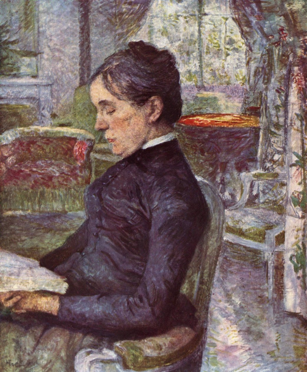 Portrét hraběnky A. de Toulouse-Lautrec od Henri de Toulouse Lautrec