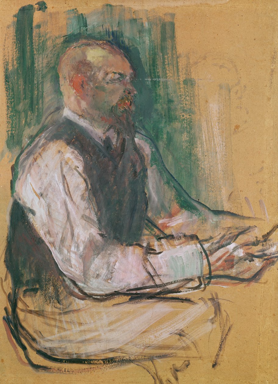 Profesor Robert Wurz (1858-1919) 1901 (olej na kartě) od Henri de Toulouse Lautrec