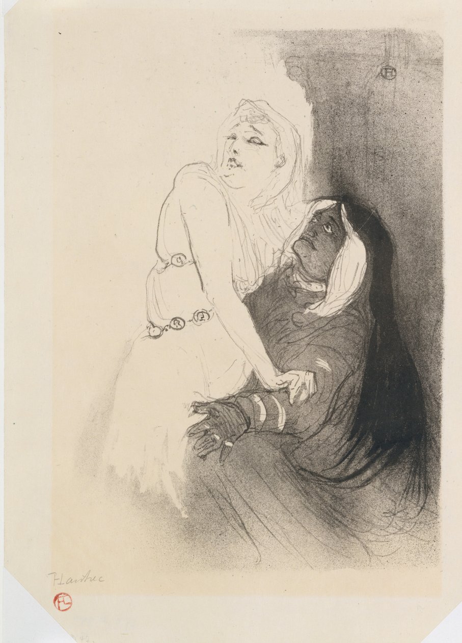 Sarah Bernhardt ve Phèdre od Henri de Toulouse Lautrec