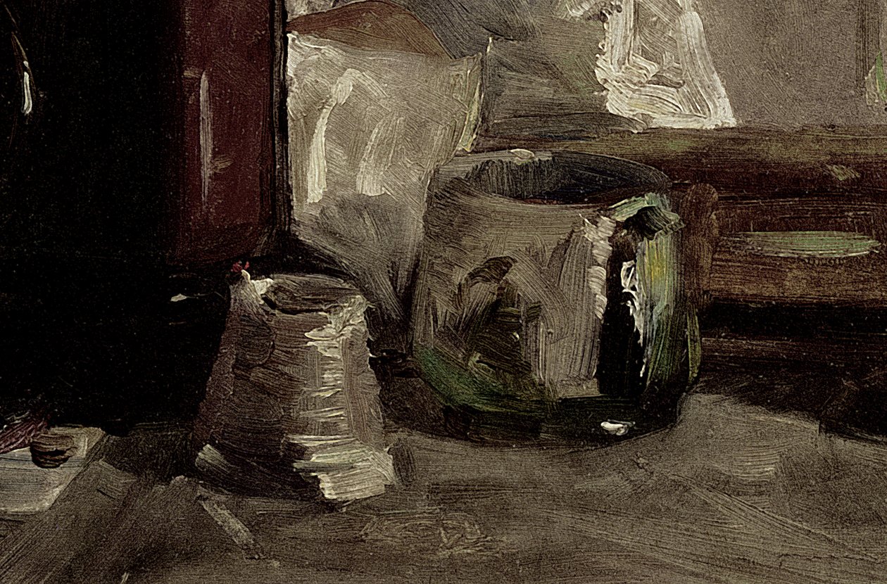 Autoportrét, 1880 (detail 37178) od Henri de Toulouse Lautrec