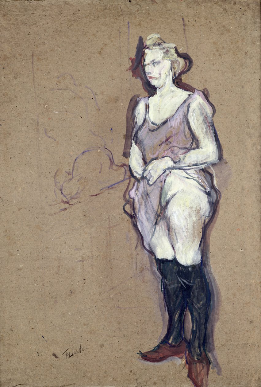 The Medical Inspection: Blonde Prostitute, 1894 (olej na kartě) od Henri de Toulouse Lautrec