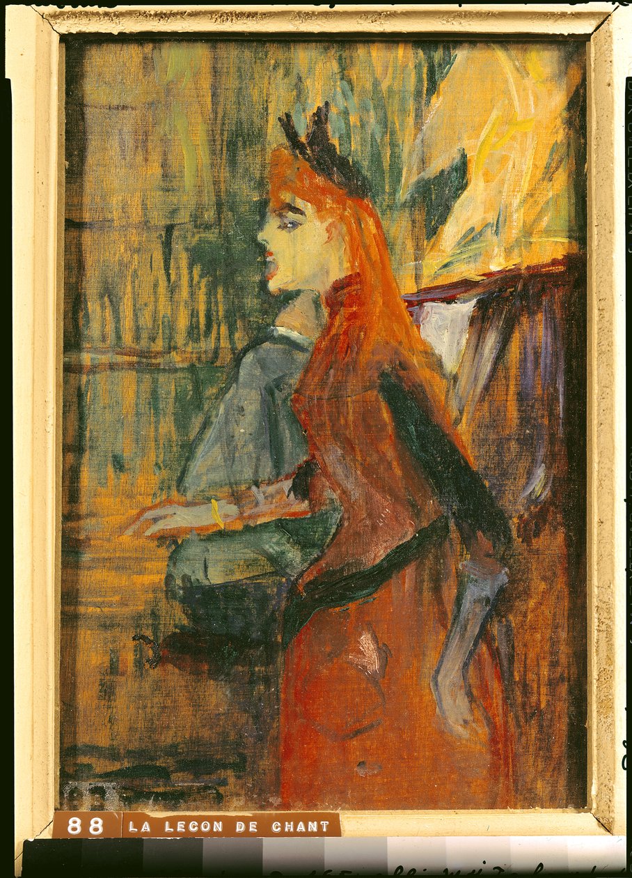 Lekce zpěvu, 1882 od Henri de Toulouse Lautrec