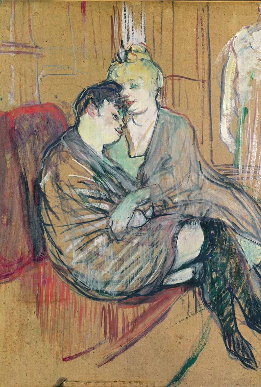 Dva přátelé, 1894 (olej na kartě) od Henri de Toulouse Lautrec