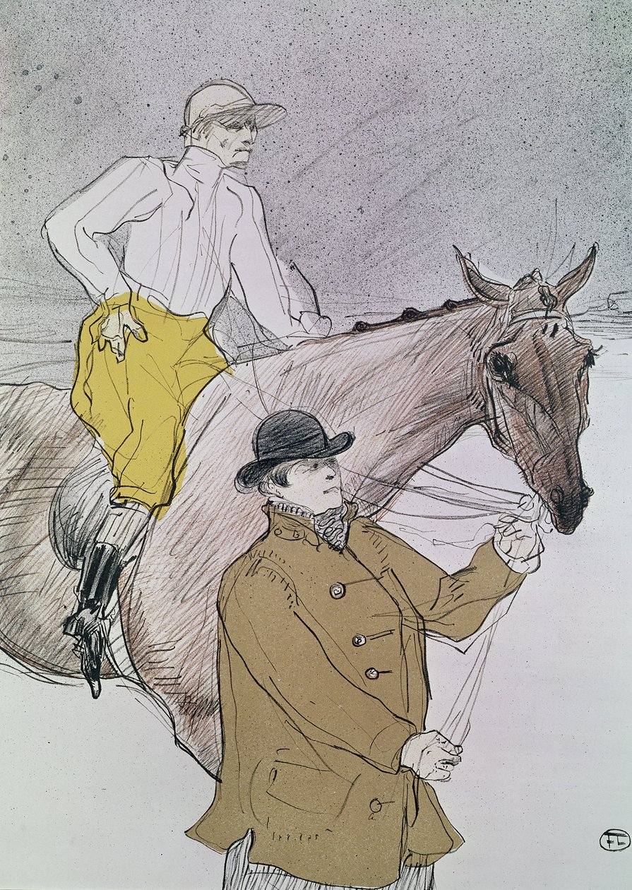Žokej vedl na start od Henri de Toulouse Lautrec
