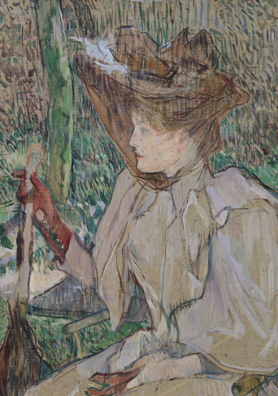 Žena s rukavicemi, 1891 (olej na kartonu) od Henri de Toulouse Lautrec
