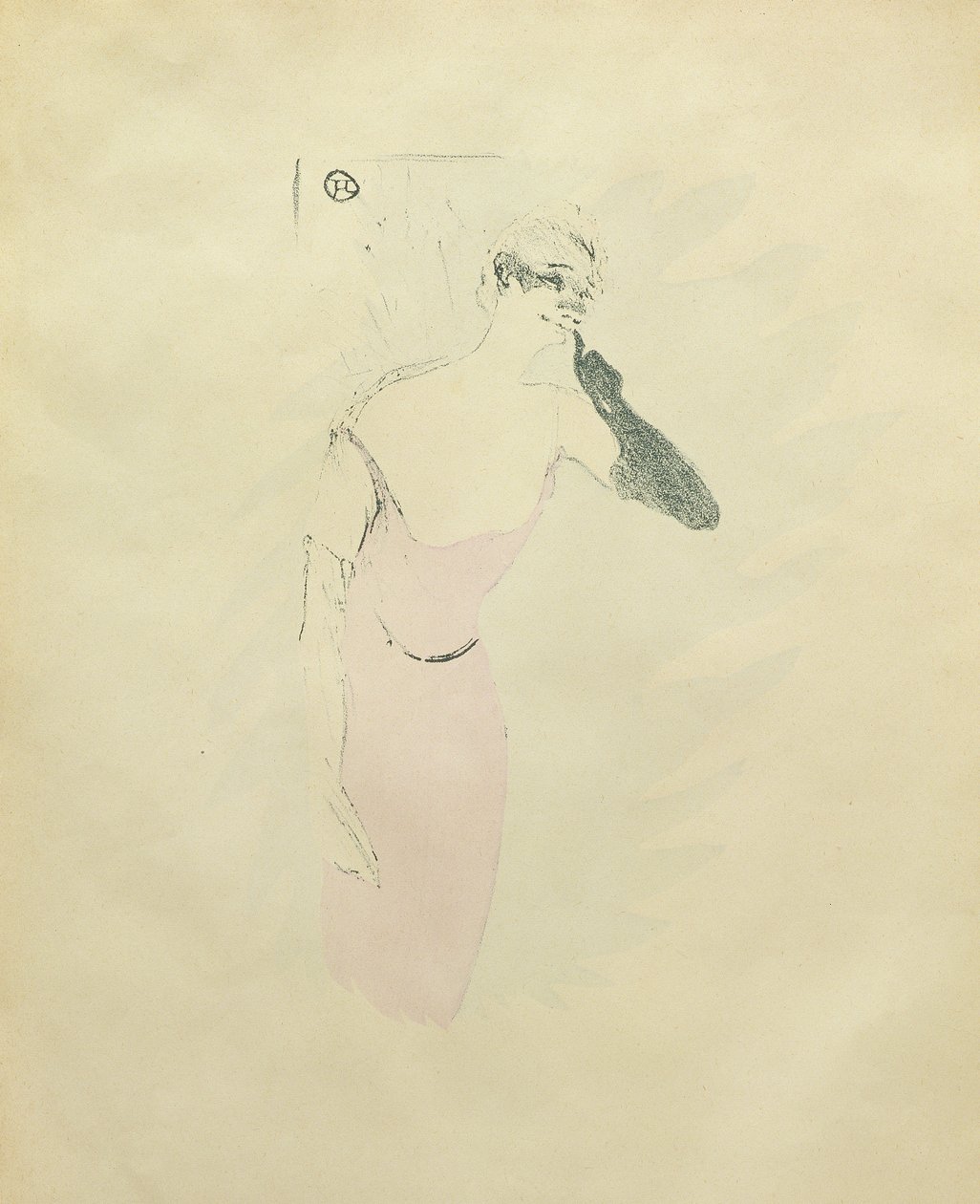 Yvette Guilbert, kolem roku 1894 od Henri de Toulouse Lautrec