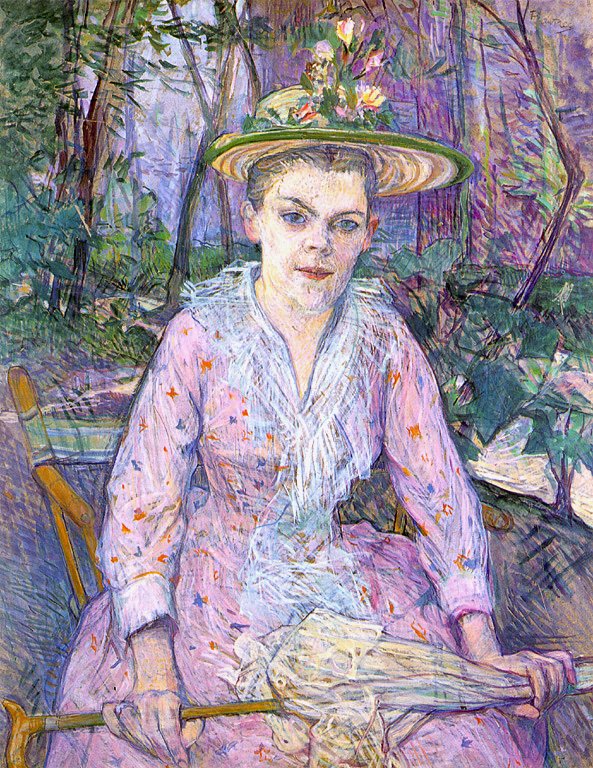 žena s deštníkem od Henri de Toulouse Lautrec