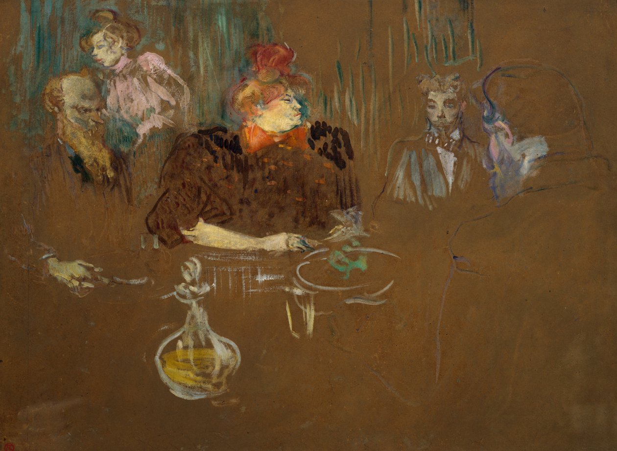 U stolu Monsieur a Madame Natanson, 1898 od Henri de Toulouse Lautrec