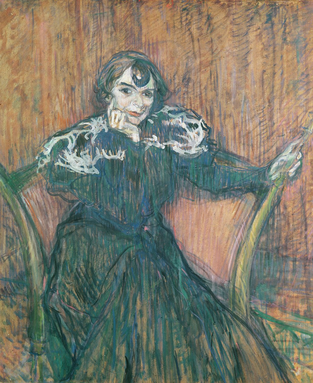 Madame Berthe Bady, 1897 (olej na kartě) od Henri de Toulouse Lautrec
