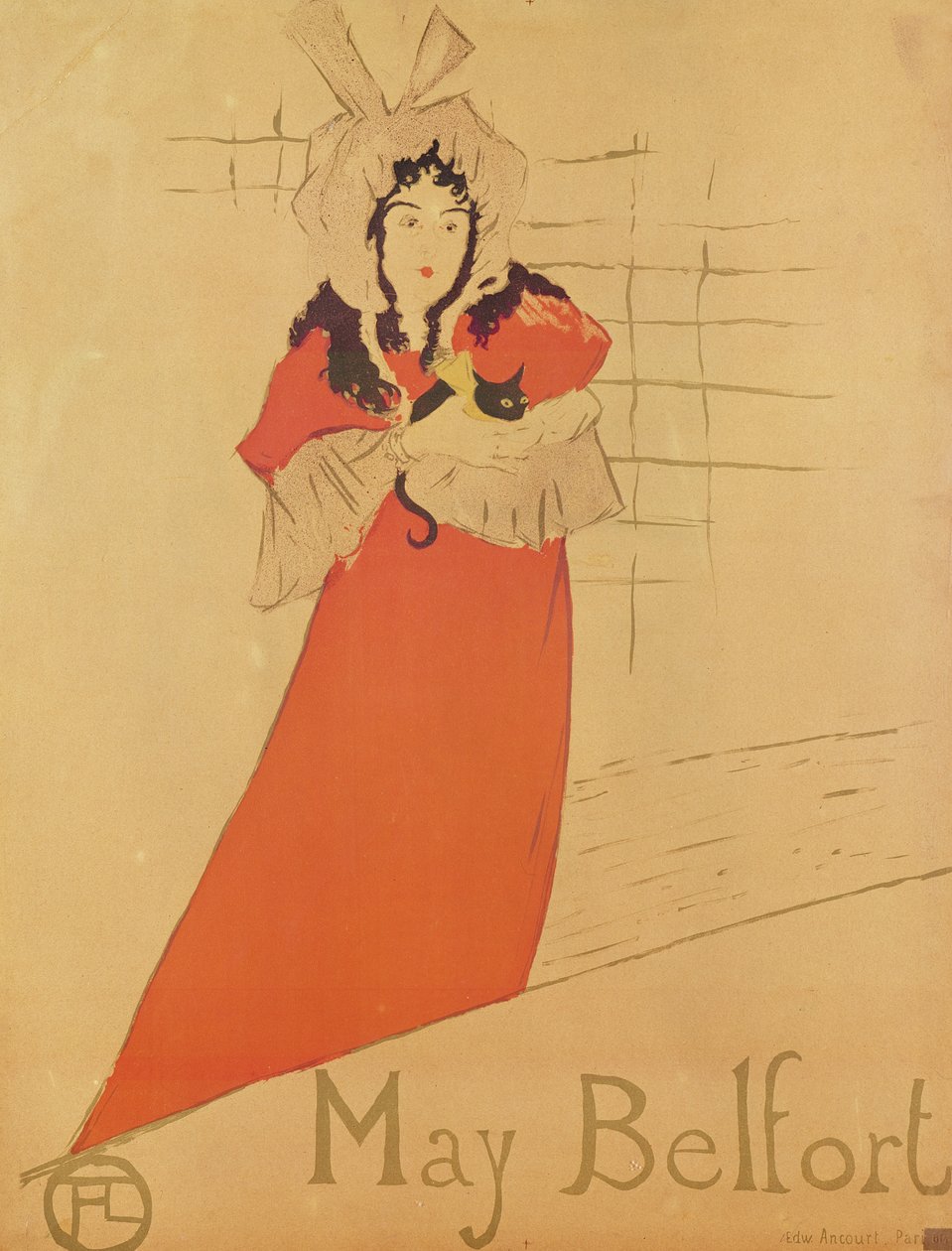 May Belfort (plakát), 1895 (barevná litografie) od Henri de Toulouse Lautrec